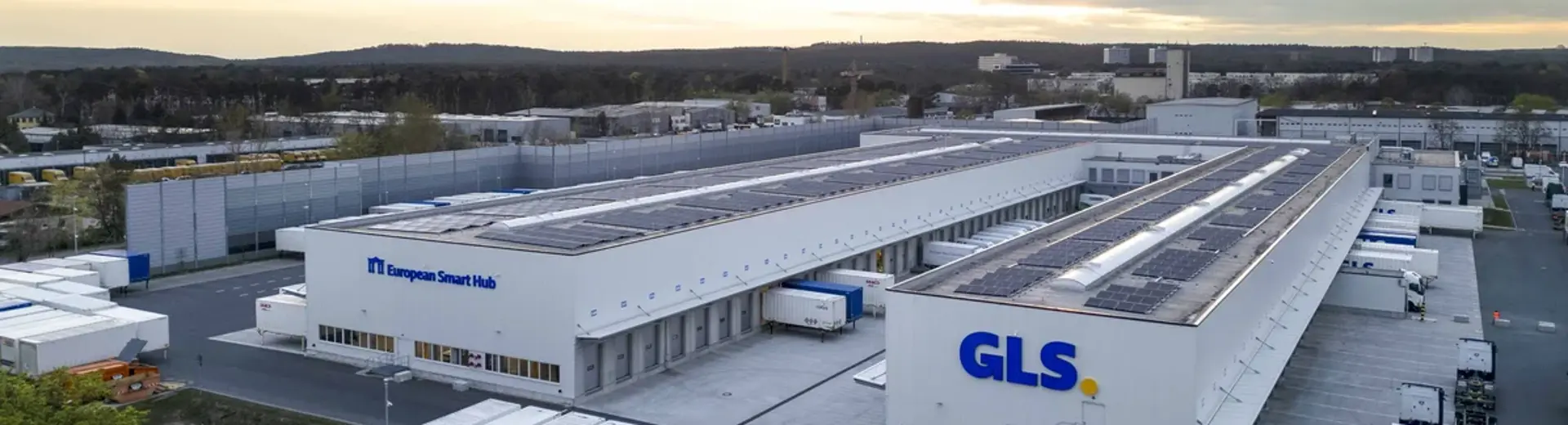 Ilmakuva GLS terminaalista Ilmakuva GLS terminaalista