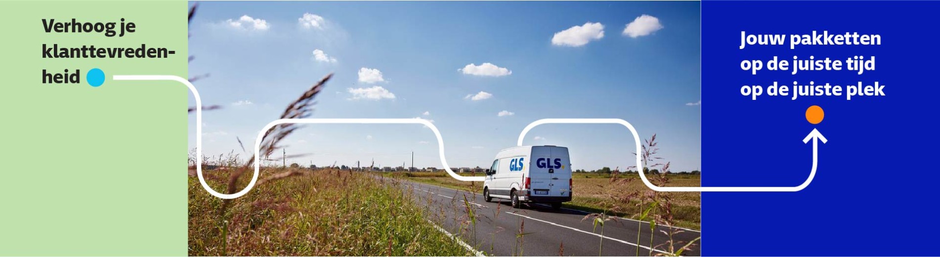 GLS Bus rijdt