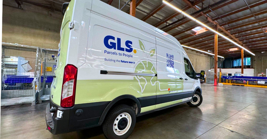 GLS US White Electric Parcel Van